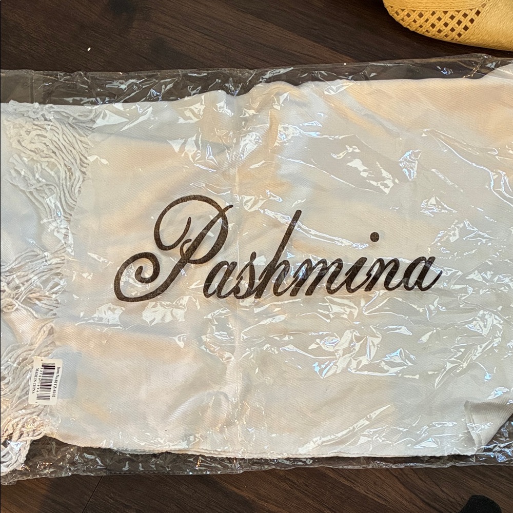 White Pashmina Scarf